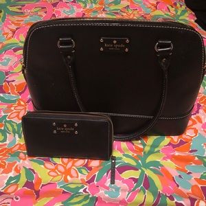Kate Spade large purse with matching wallet